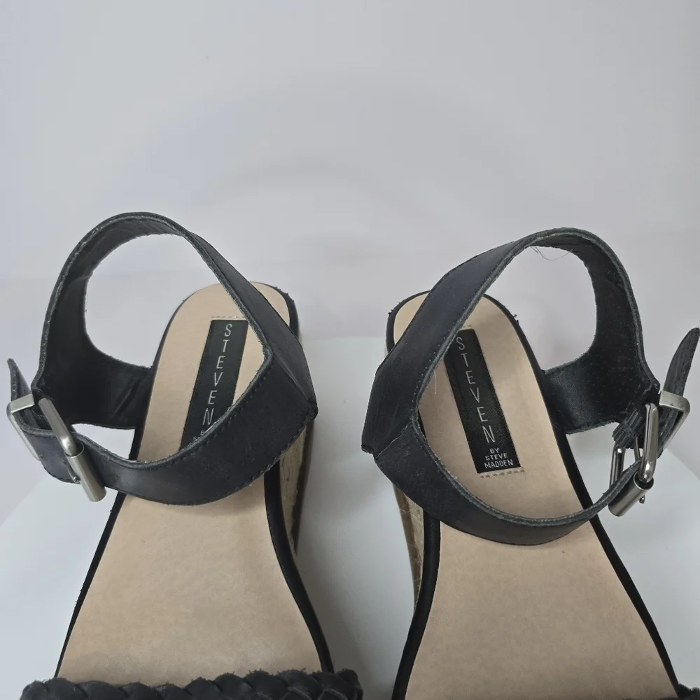 ⭐️40% Off⭐️ Steven by Steve Madden Sabble Black Espadrille Flatform Sandals